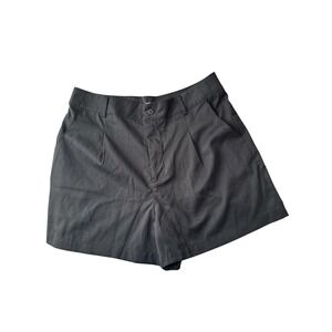 Pacsun Casual Plain Black Side Pocket Breathable Linen Trouser Short Large NWT